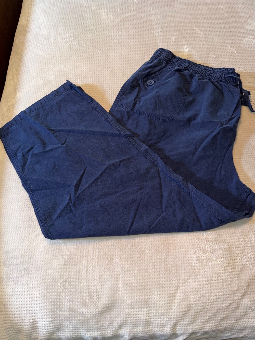 Essential's by Maggie Women's Navy Casual Drawstring Pants 26/28W